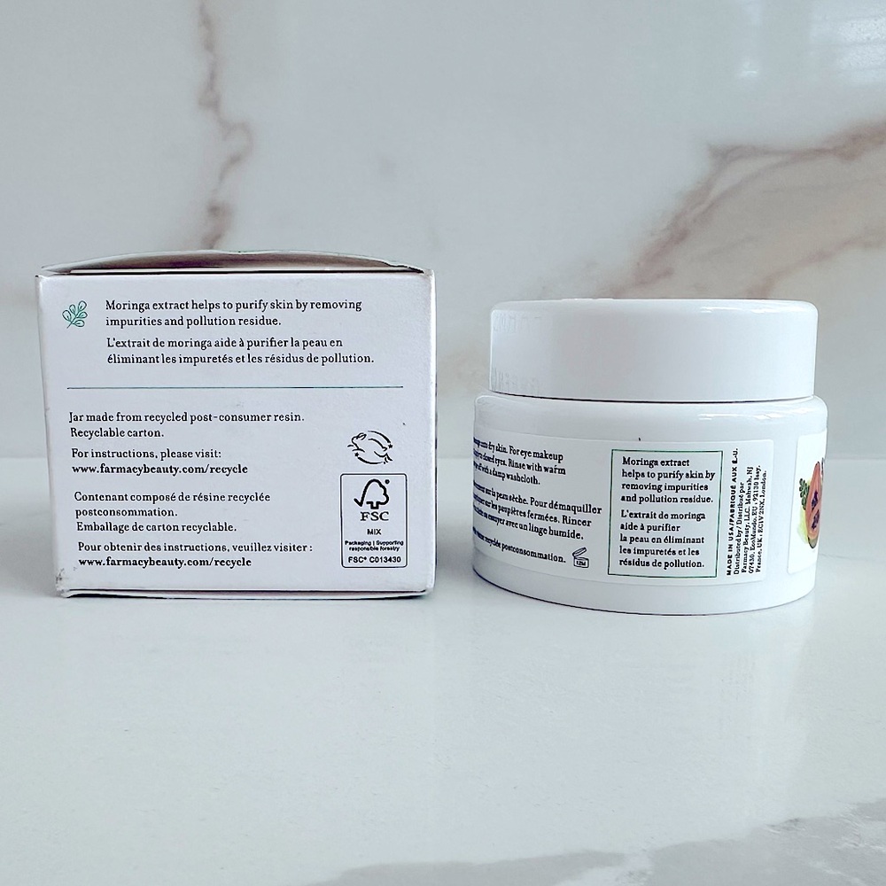 Farmacy Green Clean Oil Milk Papaya Makeup Meltaway Cleansing Balm - Picture 5 of 12